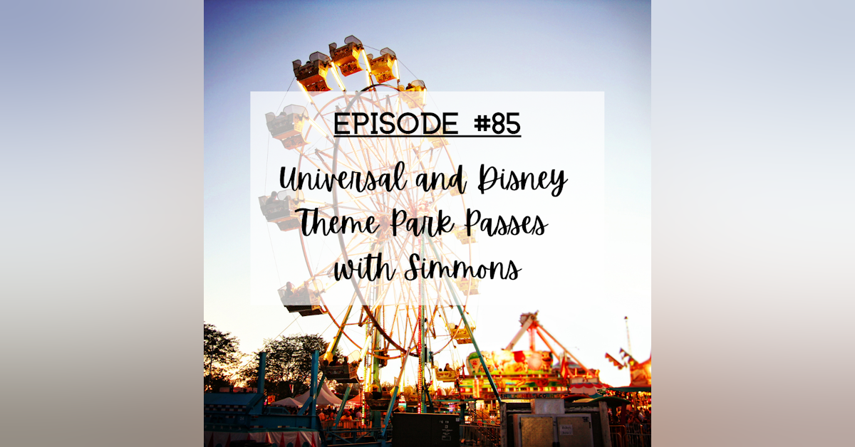#85 Universal and Disney theme park passes with Simmons