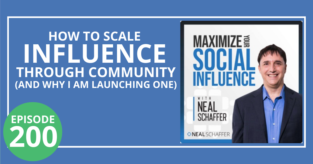 200: How to Scale Influence through Community (and Why I am Launching One)