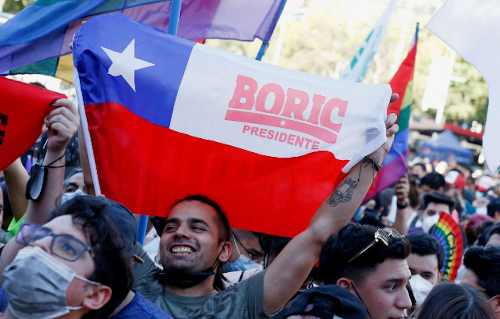 35 year old Chilean leftist wins the Runoff election for President.