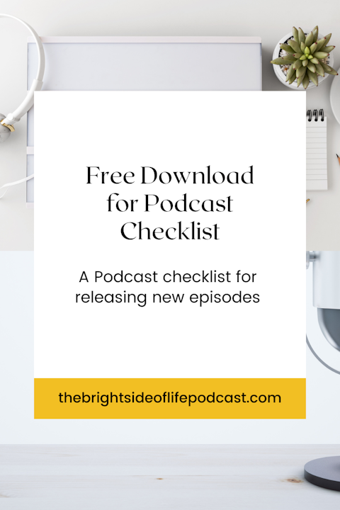 [Free Download] My Podcast Checklist for releasing new episodes