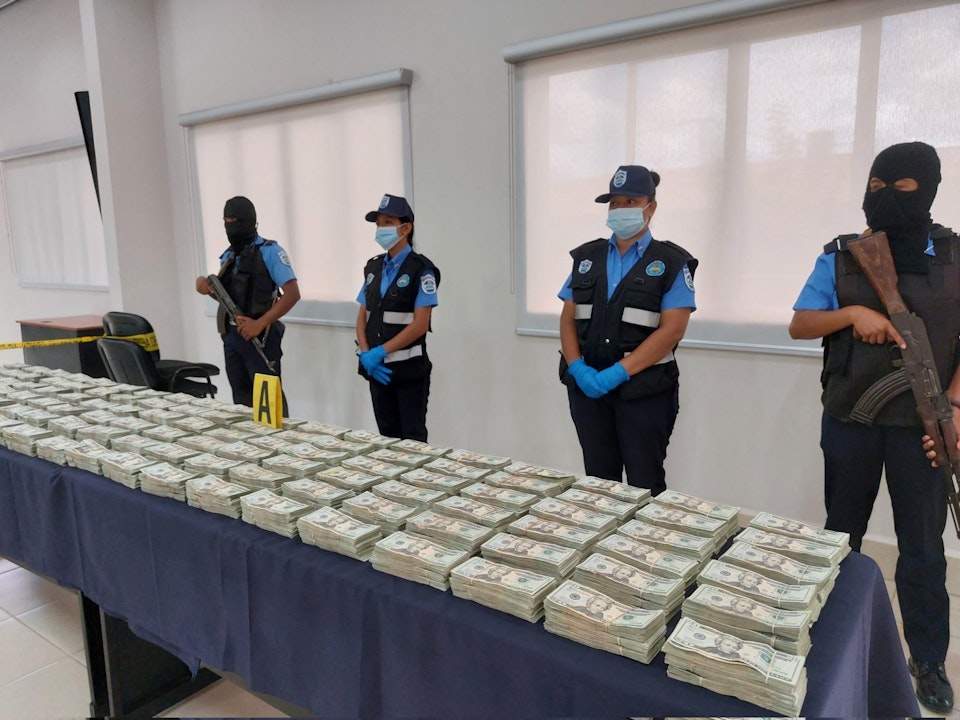 Policía y Ejército de Nicaragua incautan 795,060 mil dólares