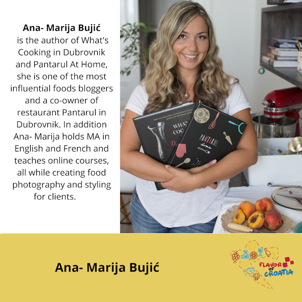 Ana- Marija Bujić - cookbook author, blogger and co-owner of restaurant Pantarul in Dubrovnik