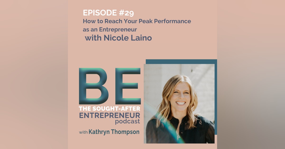 How to Reach Your Peak Performance as an Entrepreneur with Nicole Laino