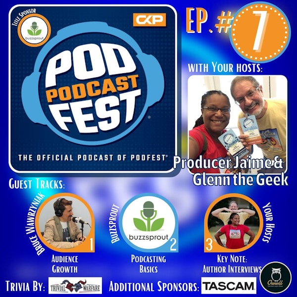 Podfest Podcast Episode 7: Promoting Your Podcast, Avoiding Podfade in 2022, and Interviewing Authors, brought to you by Buzzsprout