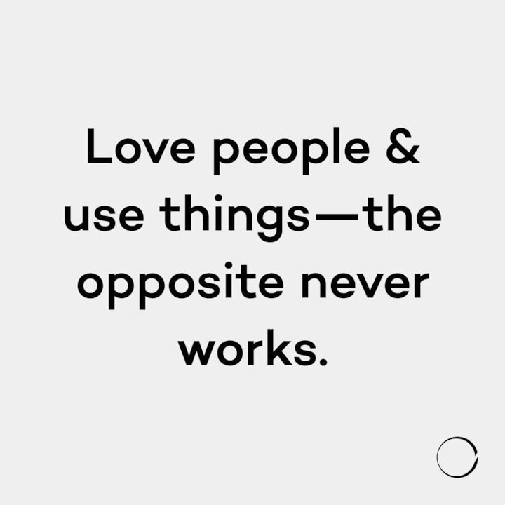 Use Things not People