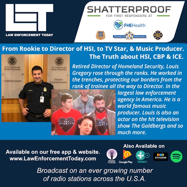 S6E40: From Rookie to Director of HSI, to TV Star, & Music Producer.  Truth about HSI, CBP & ICE. Image
